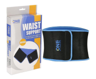 One Fitness Pas wyszczuplający na brzuch One size BR160 Czarny - 1171165 - zdjęcie 3